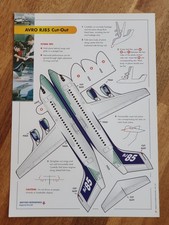 Listing image for Avro RJ85 British Aerospace Cutout Flying Model