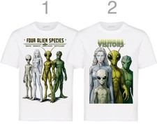 Listing image for 4 Alien species; Greys, Nordics, Insectoids, Reptilians. UAP UFO USO Disclosure.
