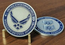 Listing image for Air Force NCO Noncommissioned Officer Staff / Technical Sergeant Challenge Coin