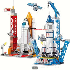 Listing image for Aerospace Model Spaceship & Rocket Launch Center Self Build 900 Building Bricks